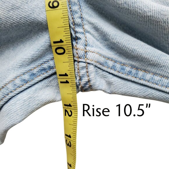 H&M & Denim Boyfriend Low Waist Light Wash Distressed Straight Leg Jeans Size 6 - Picture 11 of 15